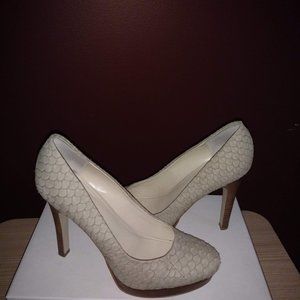 Calvin Klein cream pump + coordinating purse